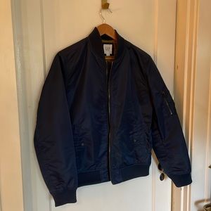 Men’s Gap Navy Blue Bomber Jacket Size S